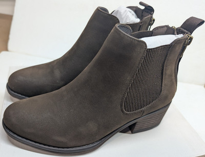 Natural Reflections Gossip Booties Boots Women's 8.5M Brown Zippered Booties