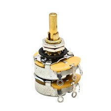 CTS 52091-9 Dual Gang 5K Linear Potentiometer 3/16" Shaft - Aircraft Grade