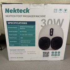 Nekteck Foot Massager Machine with Soothing Heat, Deep Kneading Therapy