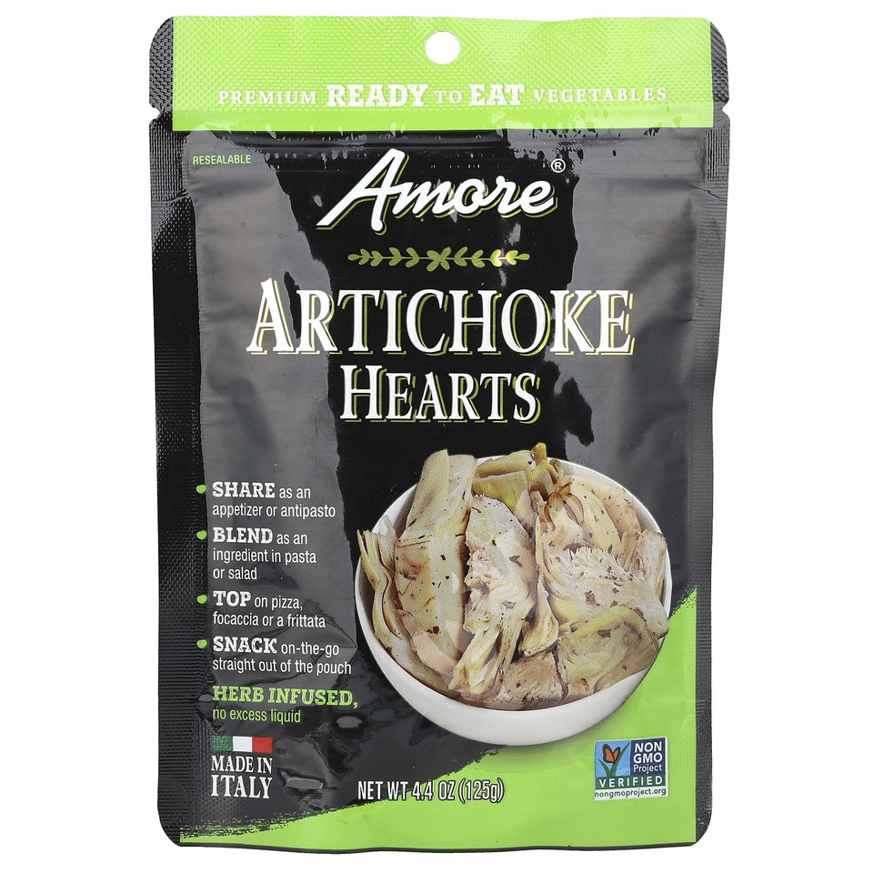 Artichoke Hearts, Herb Infused, 4.4 oz (125 g)