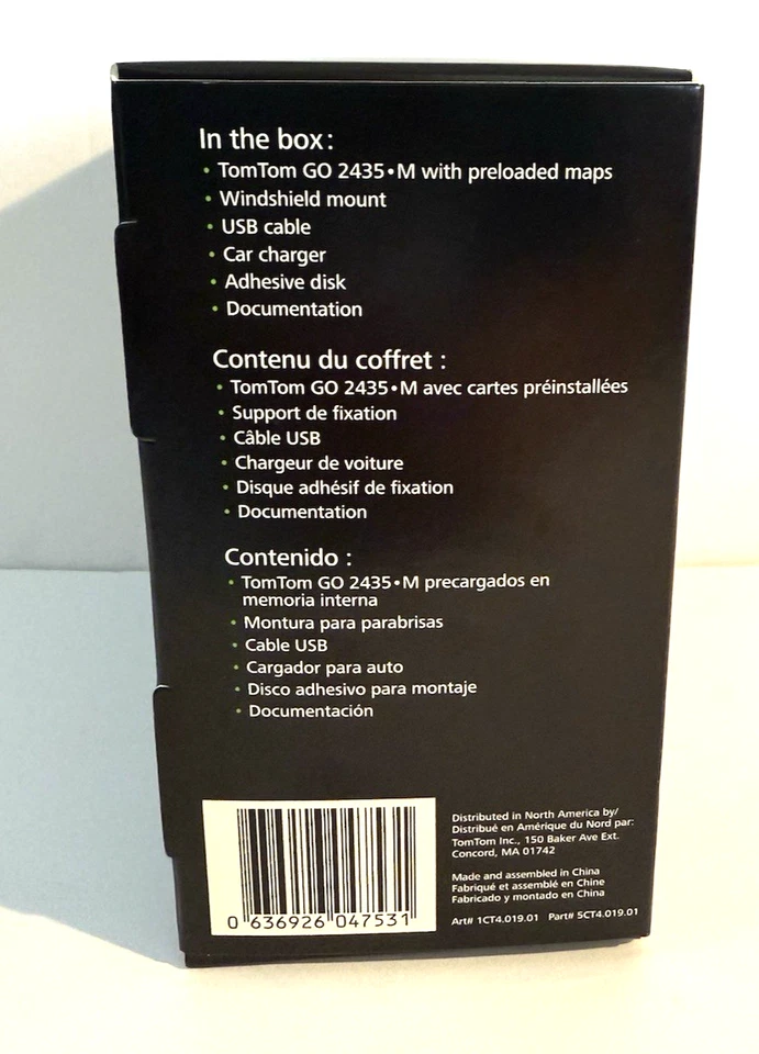 TomTom GO 2435M Car GPS System 4.3" USA/Canada/Mexico LIFETIME MAPS Navigator - Image 3 of 4