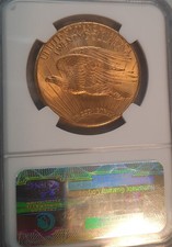 MS 66 Graded 1927 Year Double Eagle $20 US Gold Coins (Pre - 1933