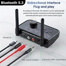 🔥 Bluetooth 5.3 Transmitter Receiver 3.5mm AUX RCA TV Home Stereo Audio Adapter