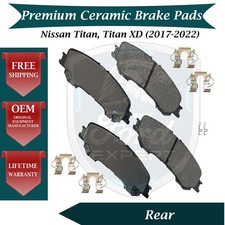 Akebono OEM Rear Ceramic Brake Pads Kit For 2017-2022 Nissan 9 Yr Warranty