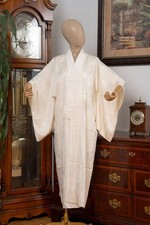 DEAR VANILLA JAPANESE JUBAN UNDERGOWN WOMEN'S KIMONO INNER ROBE GENUINE VINTAGE