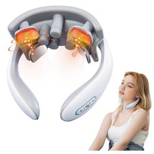Smart Electric Neck Massager - Rechargeable With Red Light Therapy