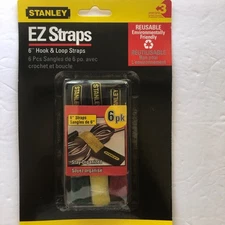 NEW Stanley 6 pack EZ straps - 6” hook & loop straps FAST SHIP