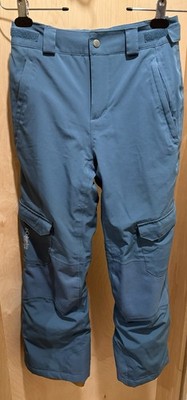 Columbia Youth Medium Titanium Ski Snowboard Pants Blue Adjustable Waist