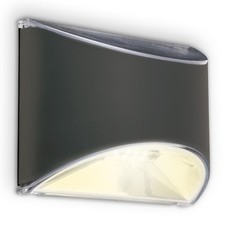 Solar Outdoor Wall Light Dusk Sensor Lamp Warm White IP44 Garden Garage Terrace
