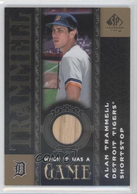 2007 SP Legendary Cuts When It Was A Game Alan Trammell #WG-AT HOF 9qw