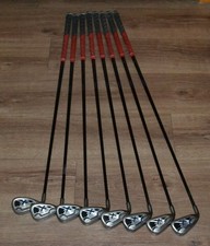 Callaway X-20 Irons Left Handed 4-9 PW SW Graphite Shafts Regular Mid Low Torque