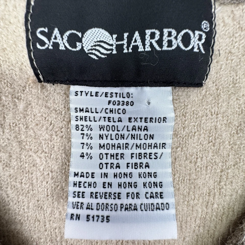 Chaleco Suéter de Colección Para Mujer S Mezcla de Lana Floral Bordado Abotonado Cottagecore Foto 4 de 4