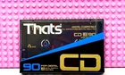 THAT'S  CD MH   90  1990 USA TYPE II     BLANK CASSETTE  TAPE (1) (SEALED)