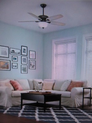 Hunter 53366 Channing 54 inch LED Indoor Bronze Ceiling Fan for