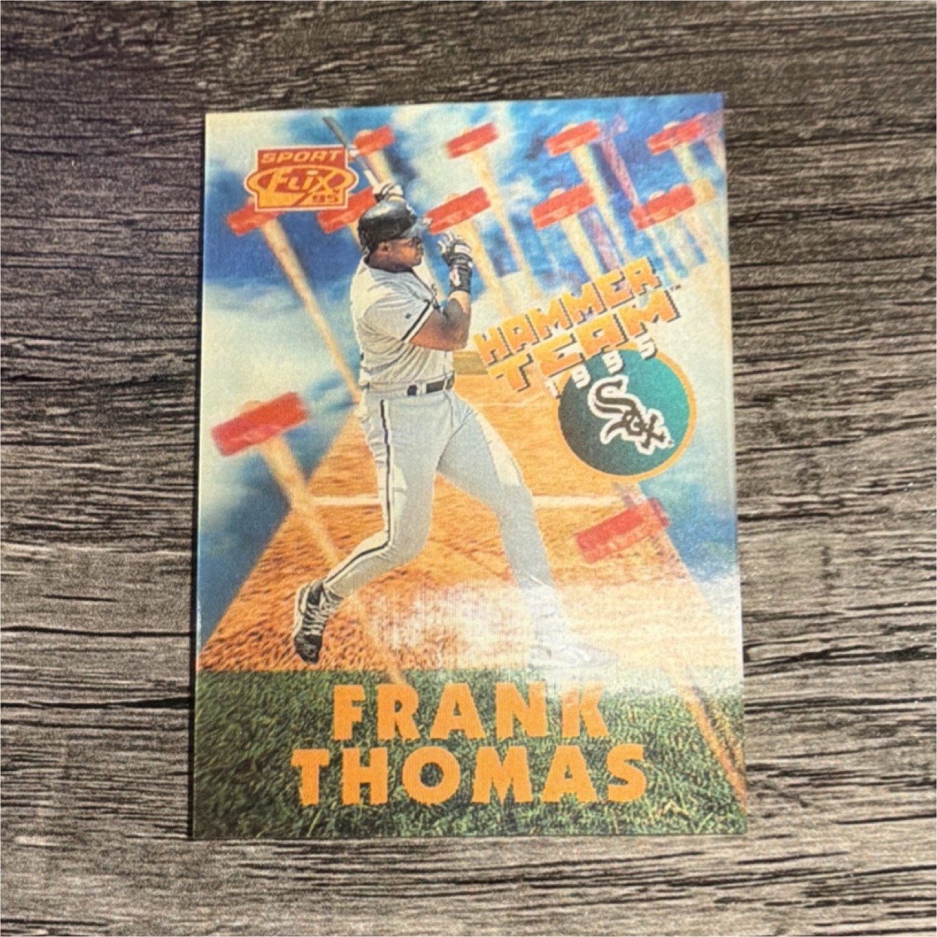 Sportflix 1995 Hammer Team Frank Thomas HT12 Insert Chicago White Sox Card