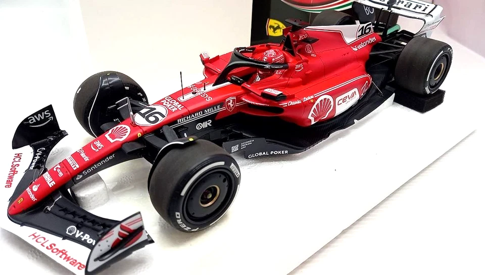BBR MODELS 231816E FERRARI SF-23 GP F1 LAS VEGAS 2023 LECLERC 1/18 SCALE MODEL - Immagine 3 di 4