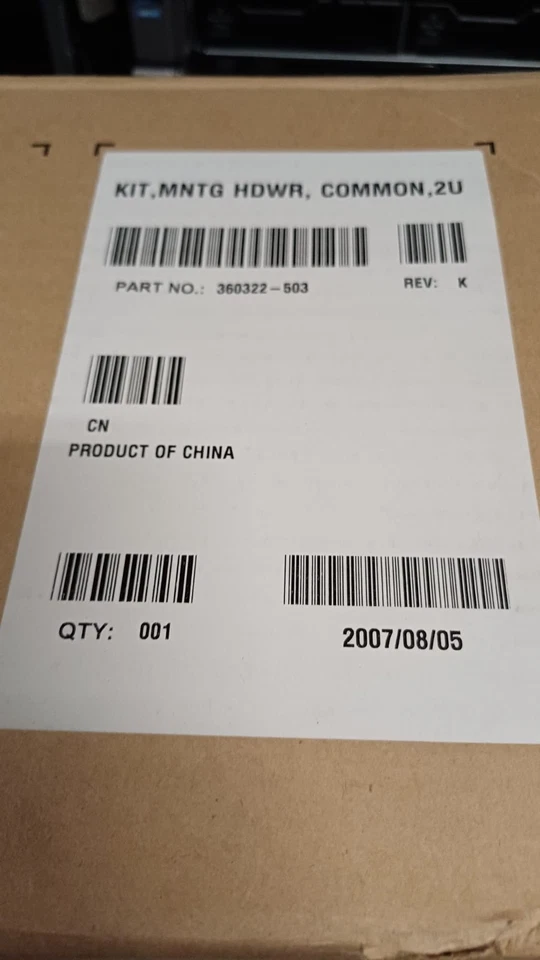 HP 360322-503 ProLiant DL380 G5 G4 DL385 G1 G2 RACK Mount RAILS Kit  NEU NEU - Image 2 of 2
