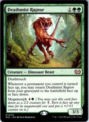 Deathmist Raptor M DSC Commander: Duskmourn: House of Horror 176 NM