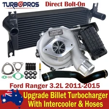 Upgrade Billet Turbocharger&Intercooler+Hoses For Ford Ranger 3.2L 2011-2015