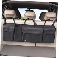 Hanging Trunk Organizer, Backseat Trunk Organizer for SUV, Hanging Car Black