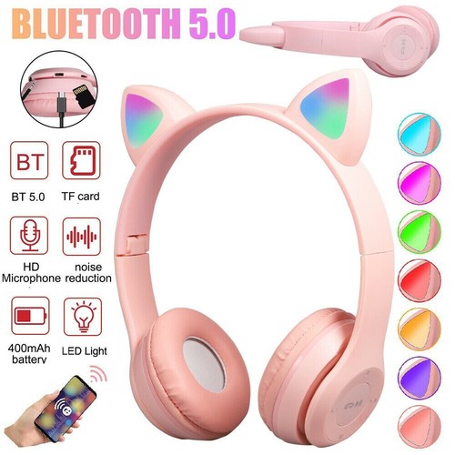 Auriculares Bluetooth con Microfono Luz LED para Uso Diario Música Alta Calidad - Picture 6 of 29