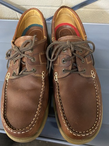 🔥Ecco Men Leather Boat Deck Shoe Water 