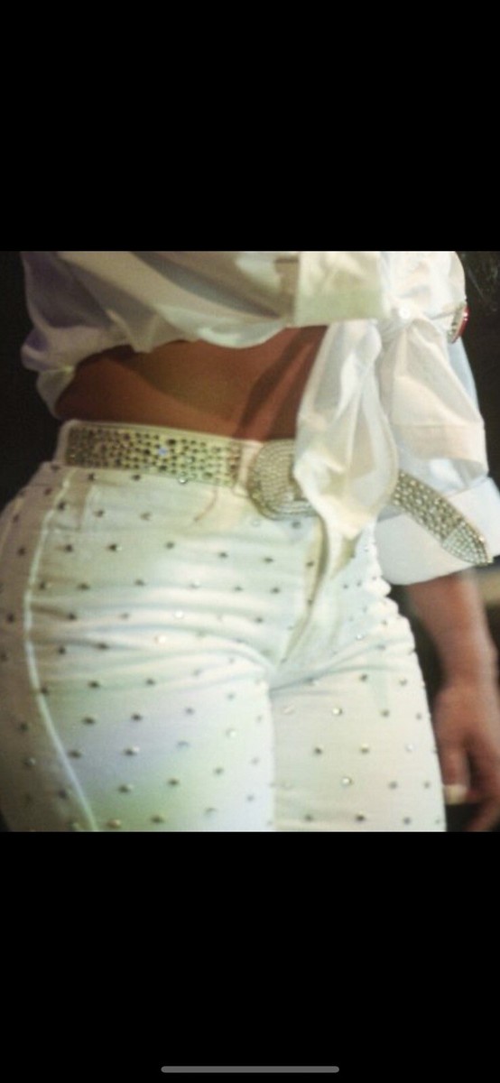 Vintage White Jeans Selena Quintanilla