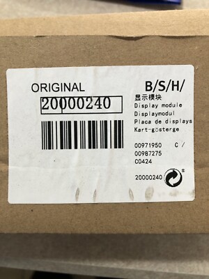 Bosch Refrigerator Display Control Module Silver Part 20000240