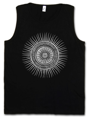 MAYAN SUN TANK TOP VEST Indian Sign Symbol Aztec Mayans Culture Civilization