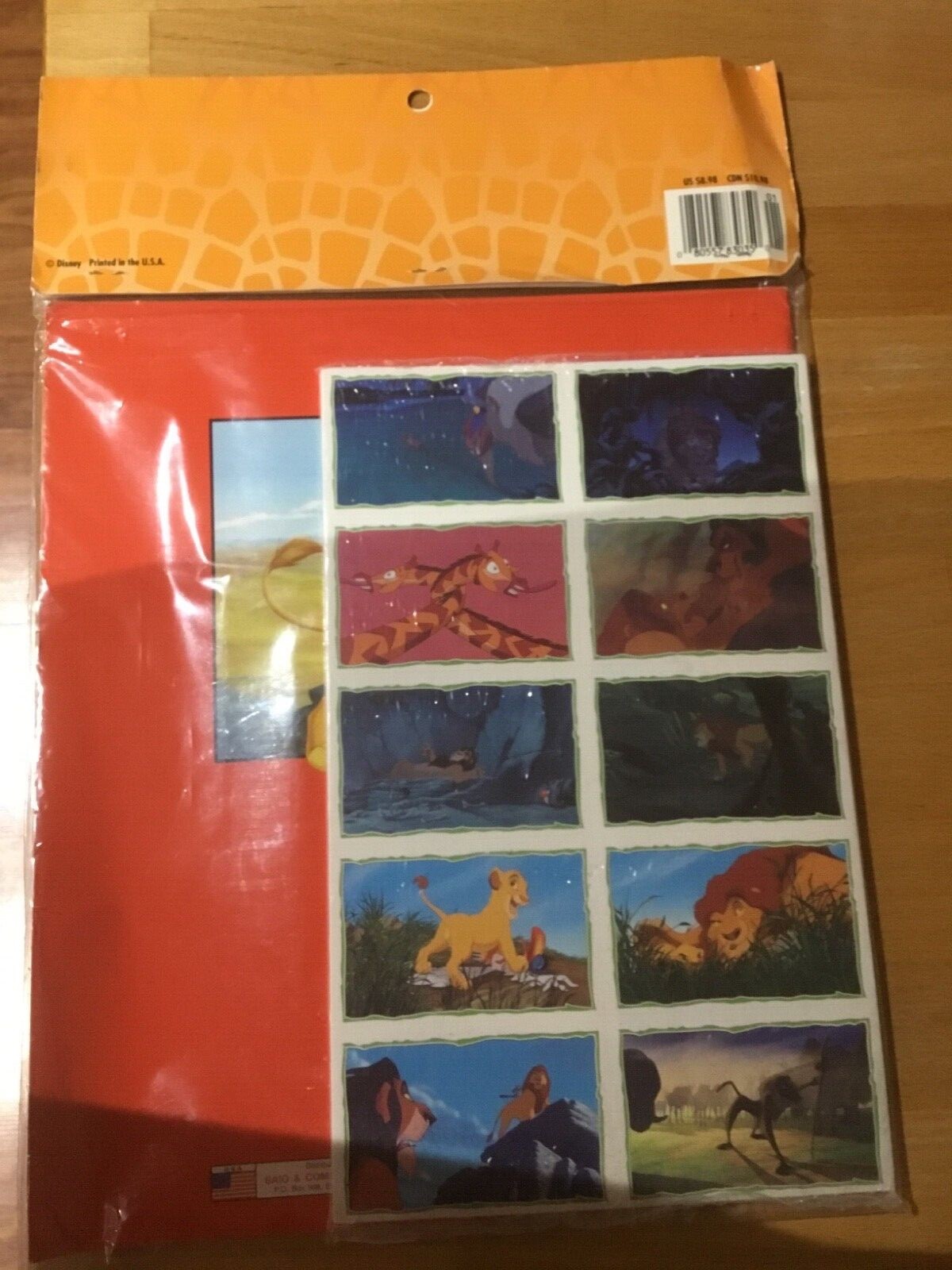 NEW COMPLETE SET UNOPENED Disney Lion King Sticker Album & Stickers