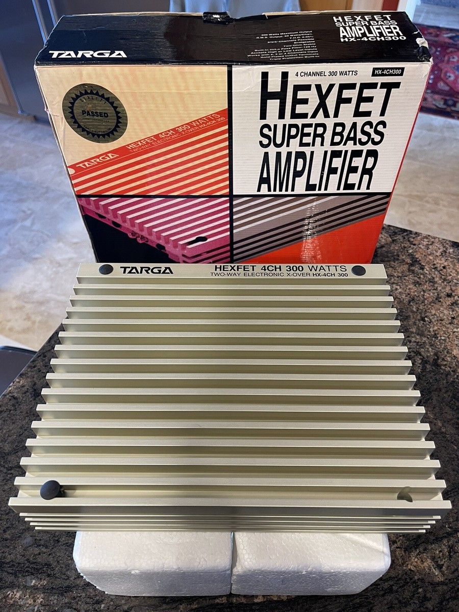 Targa Hexfet Superbass Amplifier | 4CH | 300W | Vintage | RMS