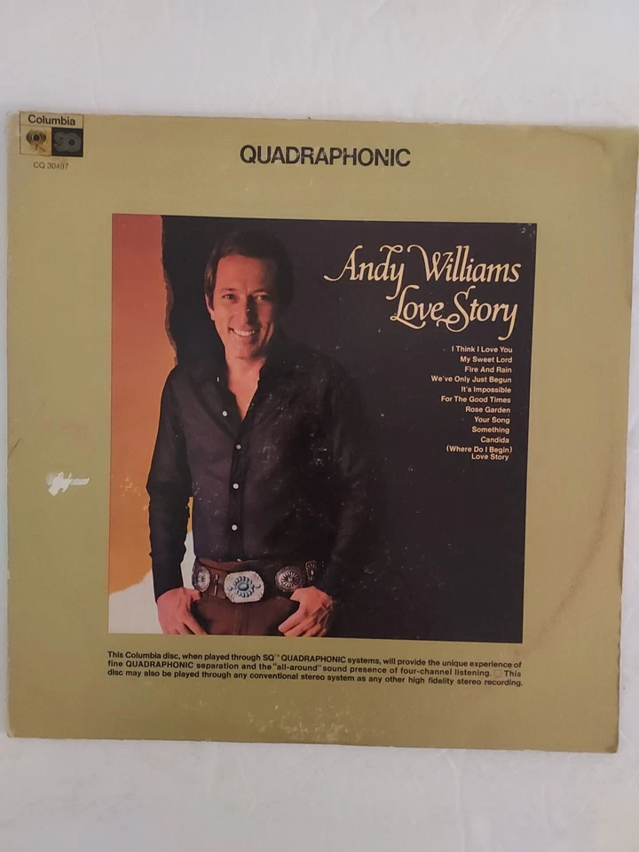 Vinyl Record LP Andy Williams Love Story Quadraphonic VG - Image 2 of 4