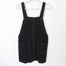 Forever 21 Black Overall Mini Dress - Women Size Medium