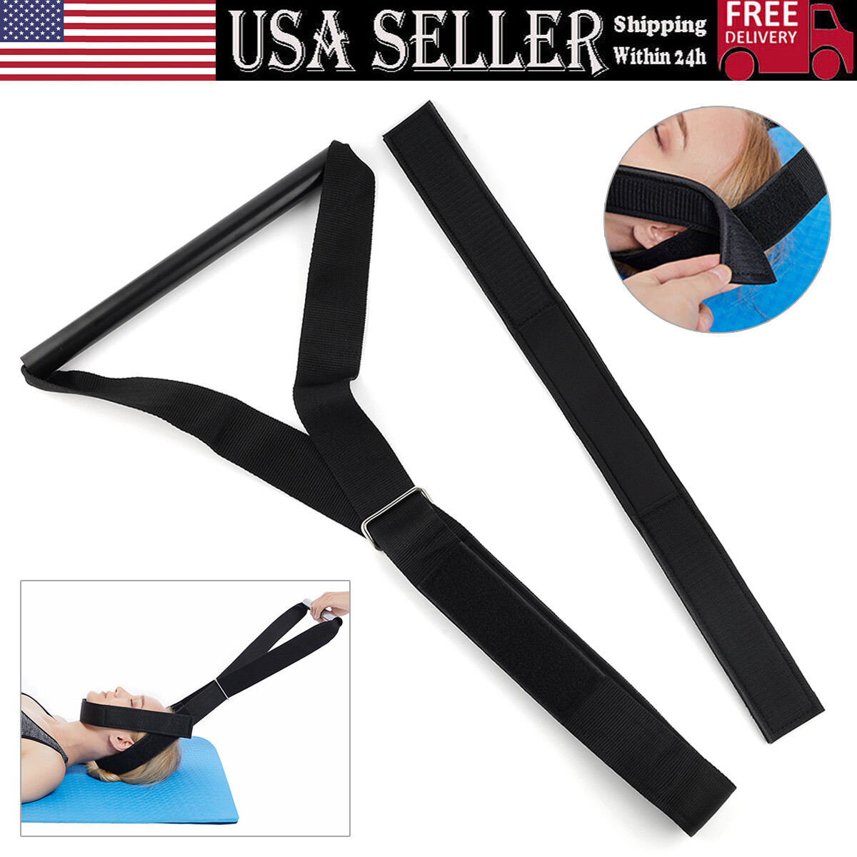 Y-Shaped Neck Traction Device Spine Chiropractic Decompression
