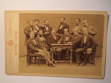 Jena - Gruppe Studenten um einen Tisch - Federkiel ? - KAB / Studentika