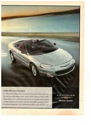 洋書 SEBRING Chrysler Sebring Convertible Perfect Formula for Paradise Vintage