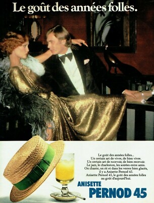  Advertising 0522 1977 Anisette Pernod 45 Le Gout Roaring Twenties