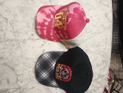2 New with Tags Justice Girls Baseball Caps for one price free shipping Look!