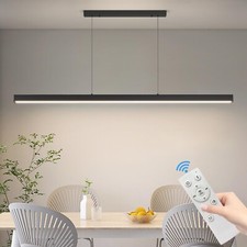 Modern LED Linear Pendant Light, 47IN Ceiling Chandlier Light Fixtures Hangin...