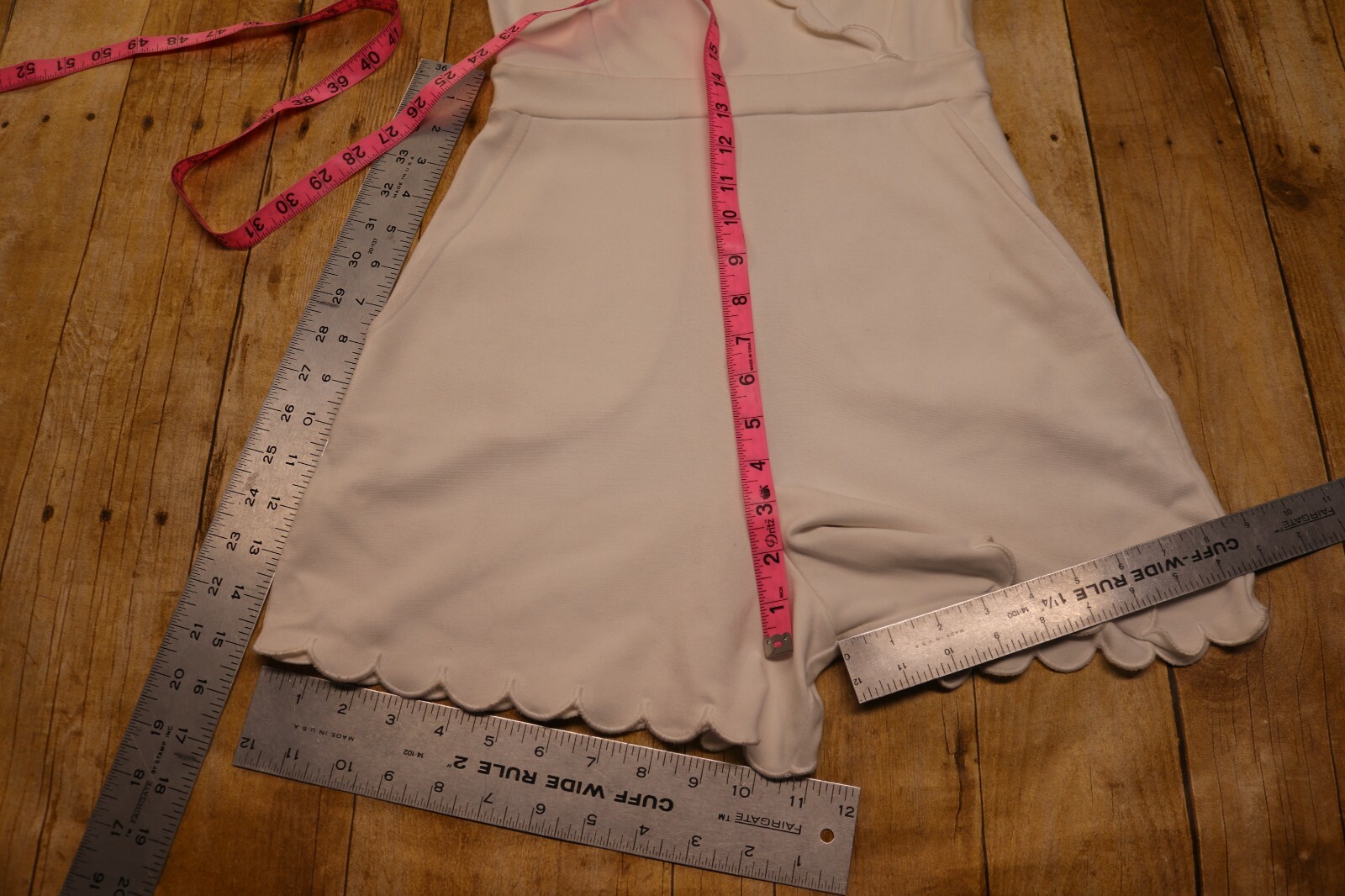 NWOT french connection women's beau scallop sleeveless playsuit romper