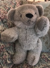 RARE 19  VTG Korea 1984 GRAPHICS INTERNATIONAL Gray TEDDY BEAR Jointed Plush MM