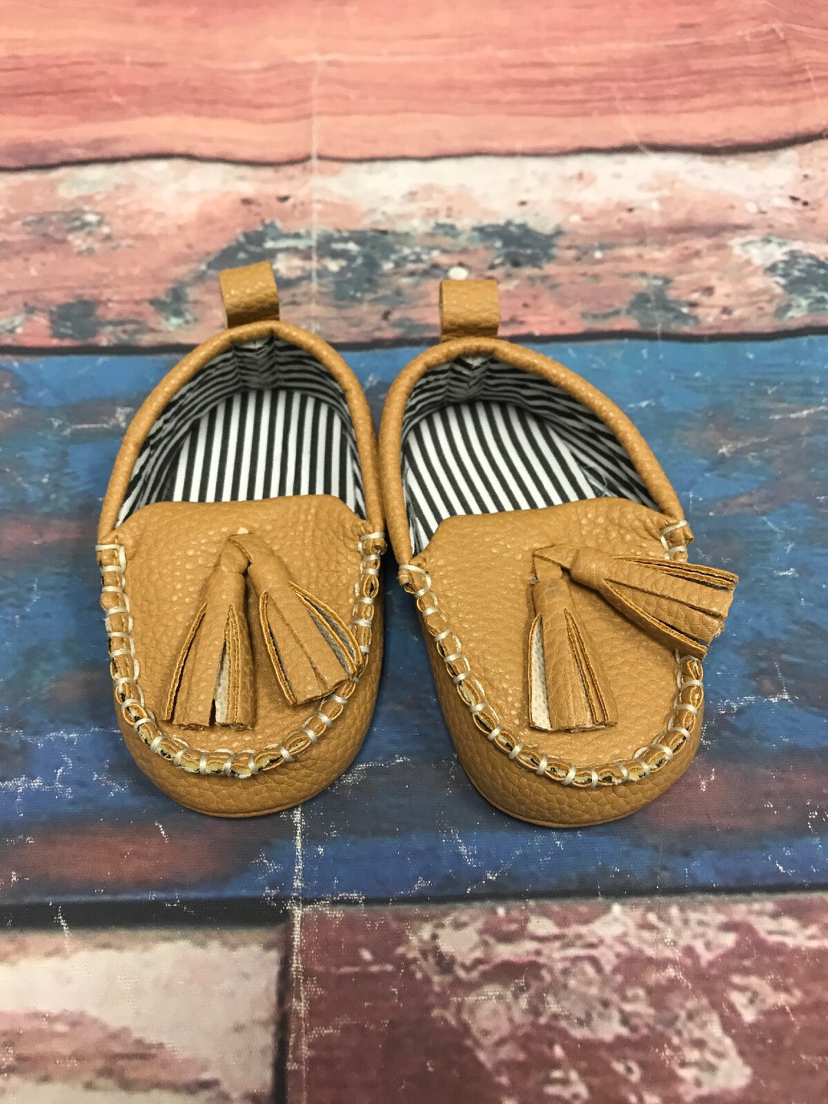 SAOLA Scarpe bambino neonato marrone suola morbida pre camminatori mocassini unisex