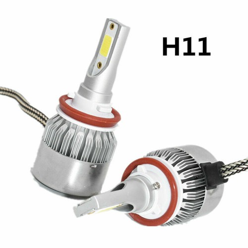 2x Ice Blue 8000K H11 H8 H9 COB LED Bulbs for Low Beam Headlight Conversion Kit - Picture 3 of 12