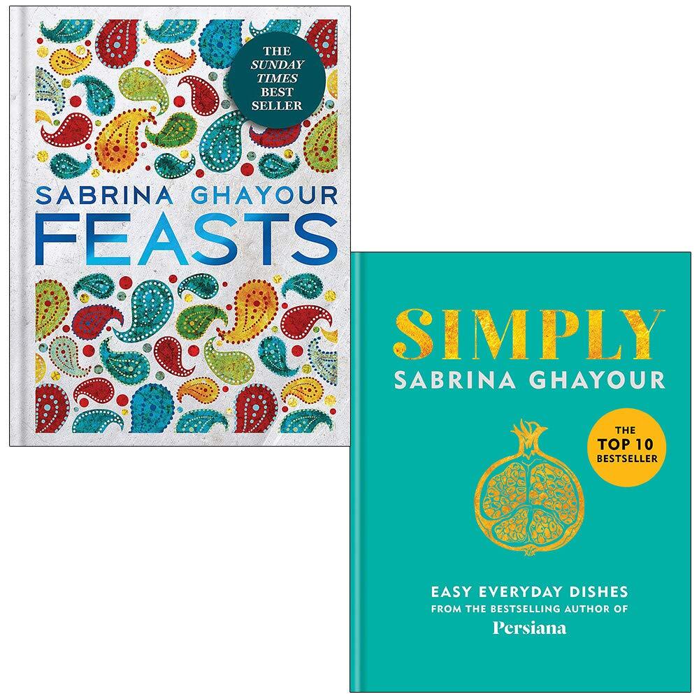 Sabrina Ghayour Collection 2 Books Set Feasts, Simply Easy everyday dishes NEW