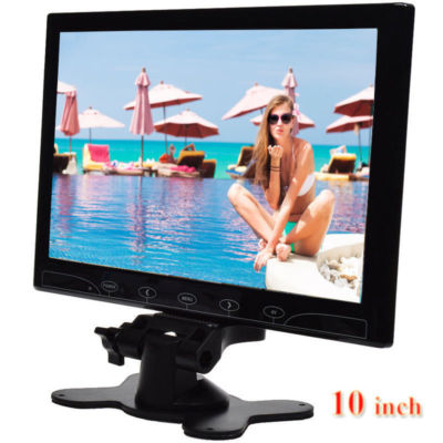 10'' Mini TV PC CCTV Monitor Screen AV/VGA/HDMI W/Speaker for DSLR Raspberry Pi
