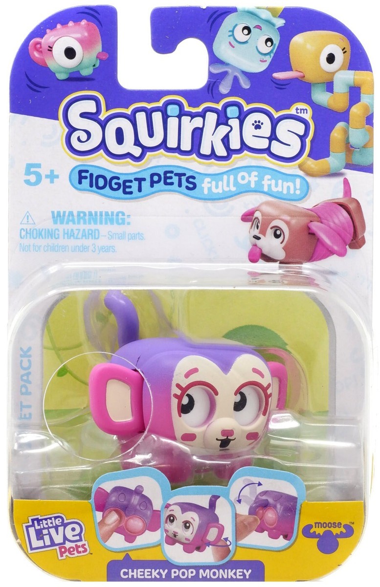 Little Live Pets Squirkies Cheeky Pop Monkey Figure [Purple] | eBay