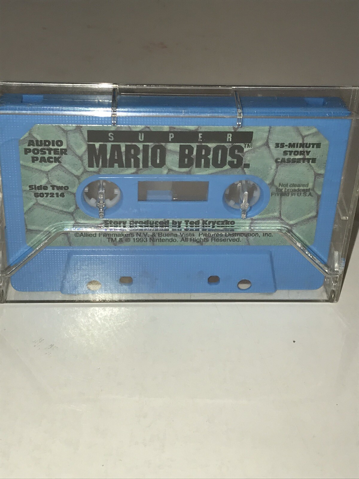 1993 Super Mario Bros. Audio Cassette Poster Pack Tape