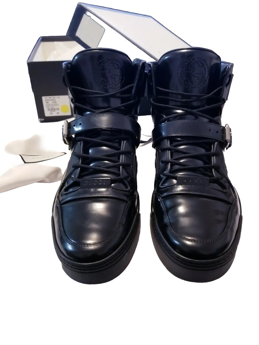 Gucci Magnum Men's Calf/Miro 'Soft High Top Black 407373 Gucci Magnum Men's Calf/Miro 'Soft High Top Black 407373