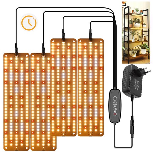 LED Pflanzenlampe Vollspektrum Gewächshaus Grow Light Wachstumslicht mit Timer
