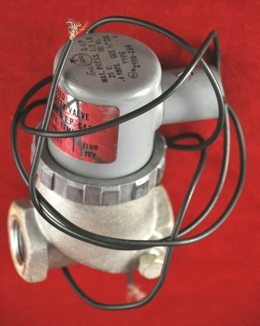 1/2" Solenoid GAS Valve EMERSON WhiteRodgers 2509A254 ALL GASES 25V